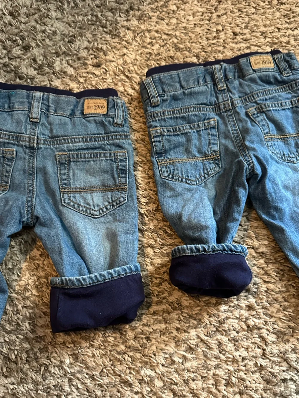OshKosh B'gosh Light Blue Toddler Pull-On Jeans - Set of 2